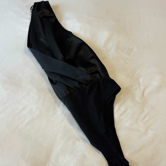 Zara Black Satin Bodysuit - Picture 3 of 3